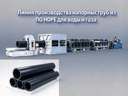 Линия производства напорных труб из ПЭ HDPE