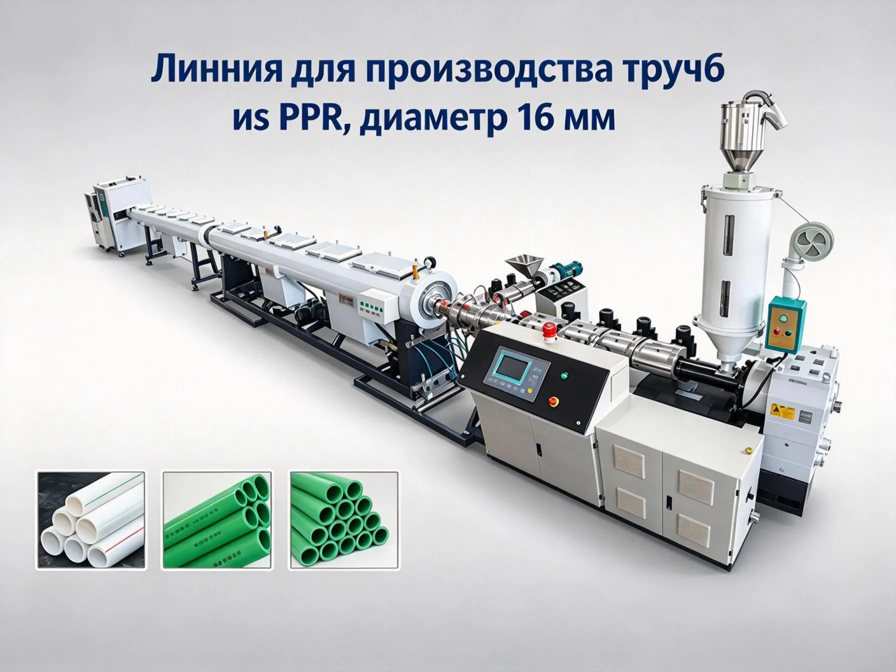 Линия для производства труб из PPR, диаметр 16 мм
